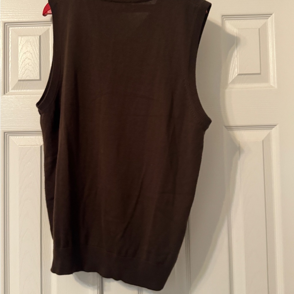 Blue Ocean Sleeveless Brown Knit Top 3XL